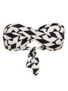 Hawaii Geometric-Print Twisted Detail Bikini Top Zaya