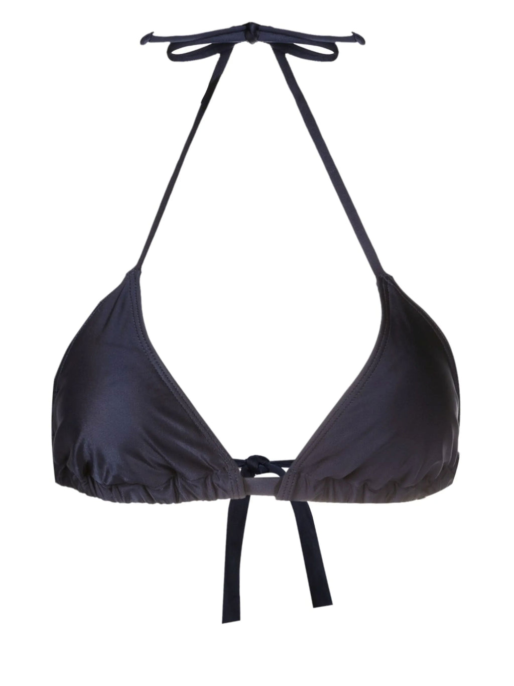 Iasmim Blue Plain Triangle Bikini Top
