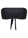 Bajja Black Plain Strapless Bikini Top