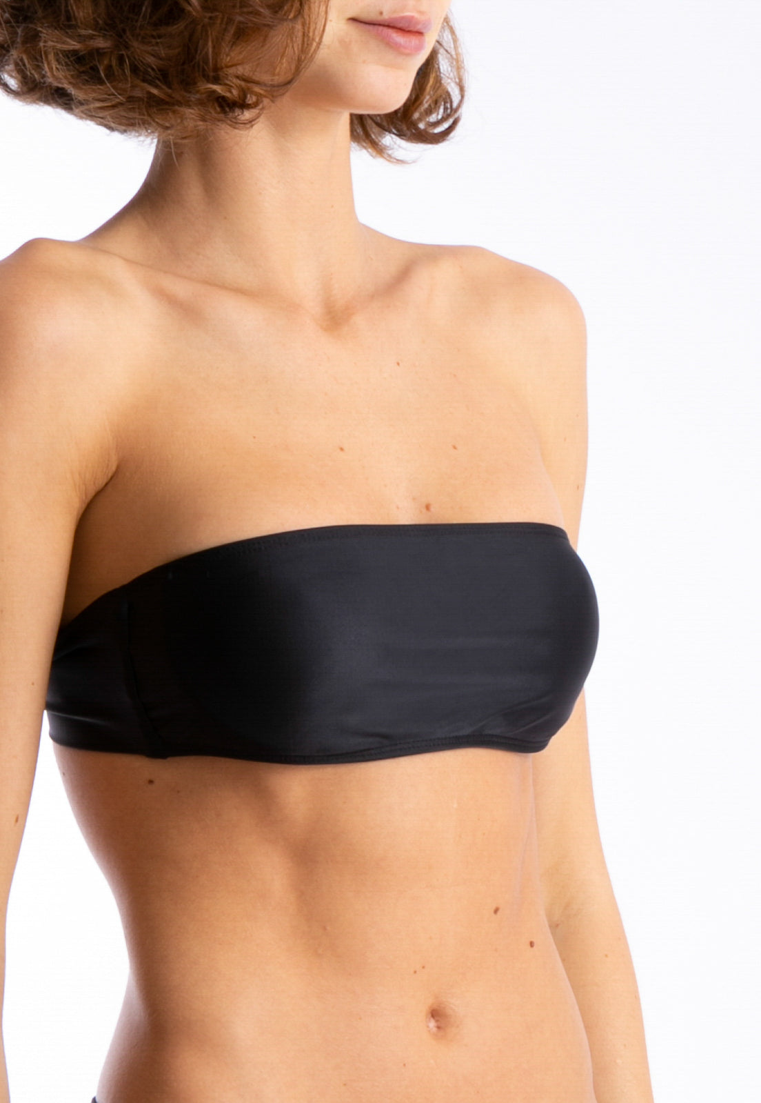 Bajja Black Plain Strapless Bikini Top