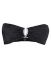 Mika Black Plain Strapless Bikini Top