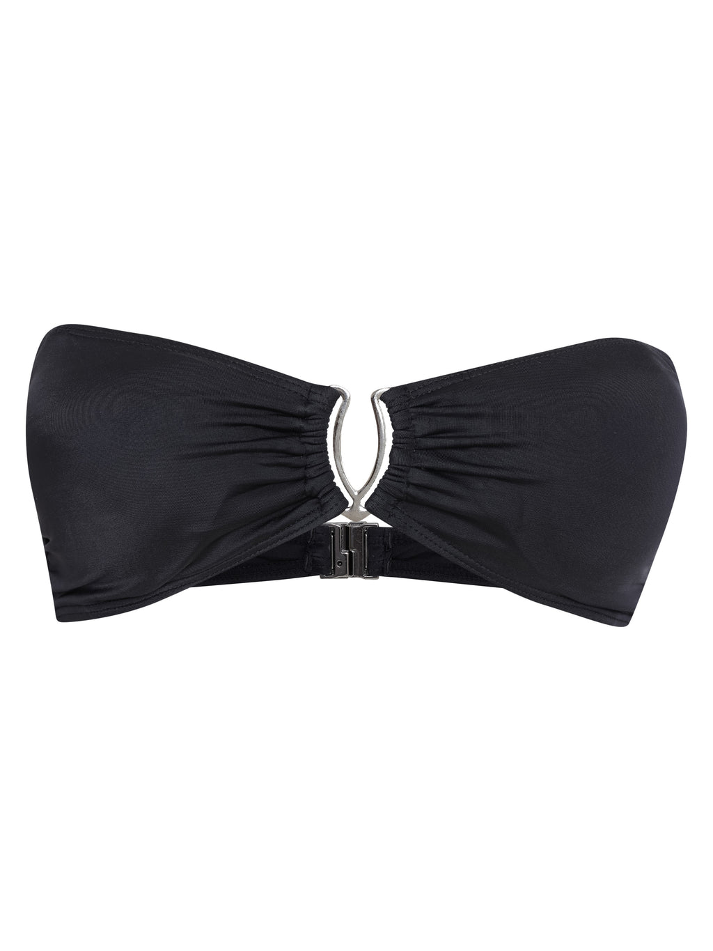 Mika Black Plain Strapless Bikini Top