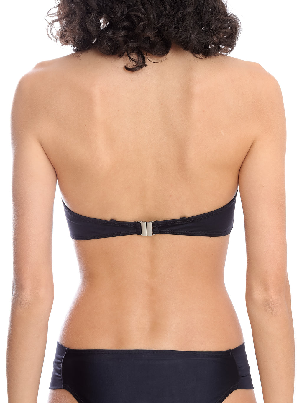 Mika Black Plain Strapless Bikini Top