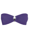 Mika Purple Plain Strapless Bikini Top