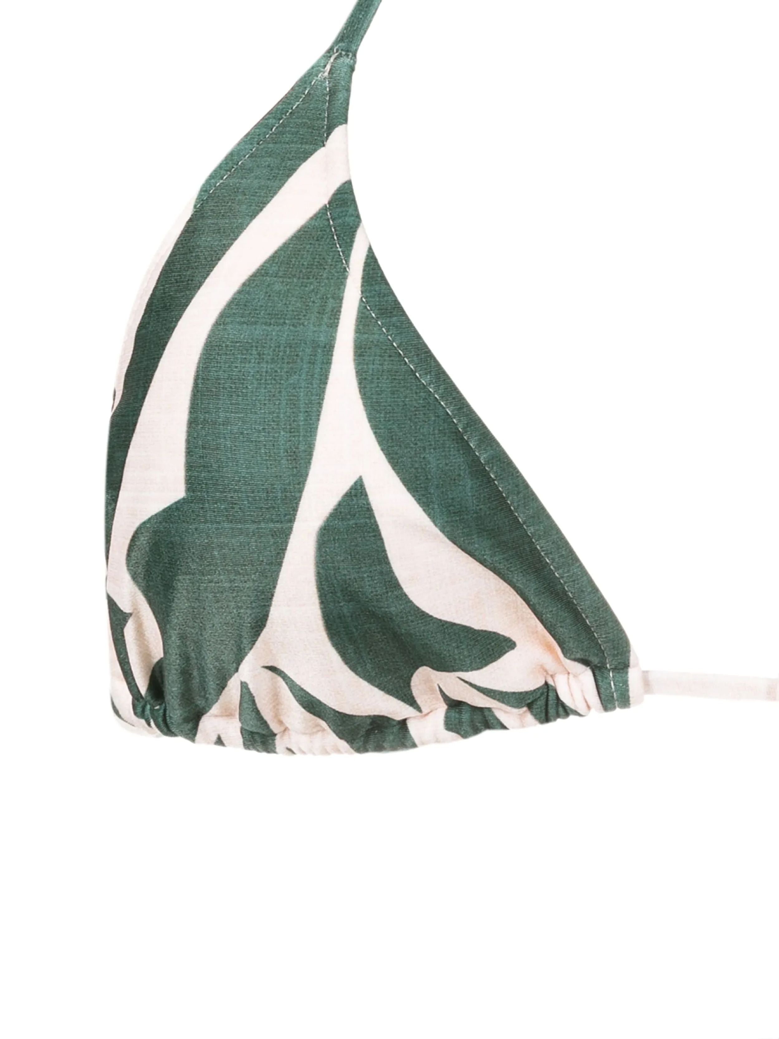 Hanna Abstracte-Print Triangle Bikini Top