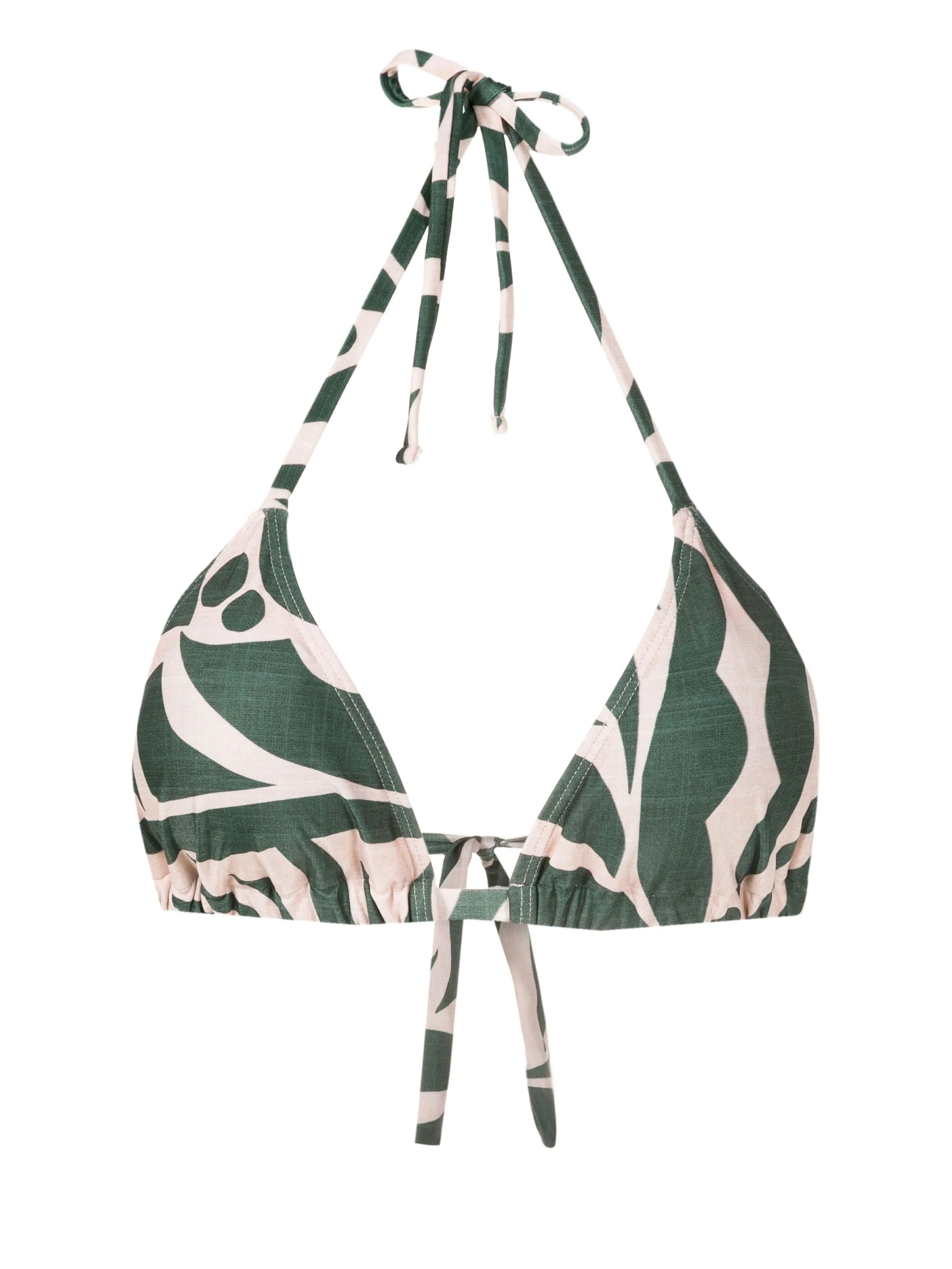Iasmim Abstracte-Print Triangle Bikini Top