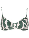 Fiji Abstracte-Print Underwire-Cup Top Maori