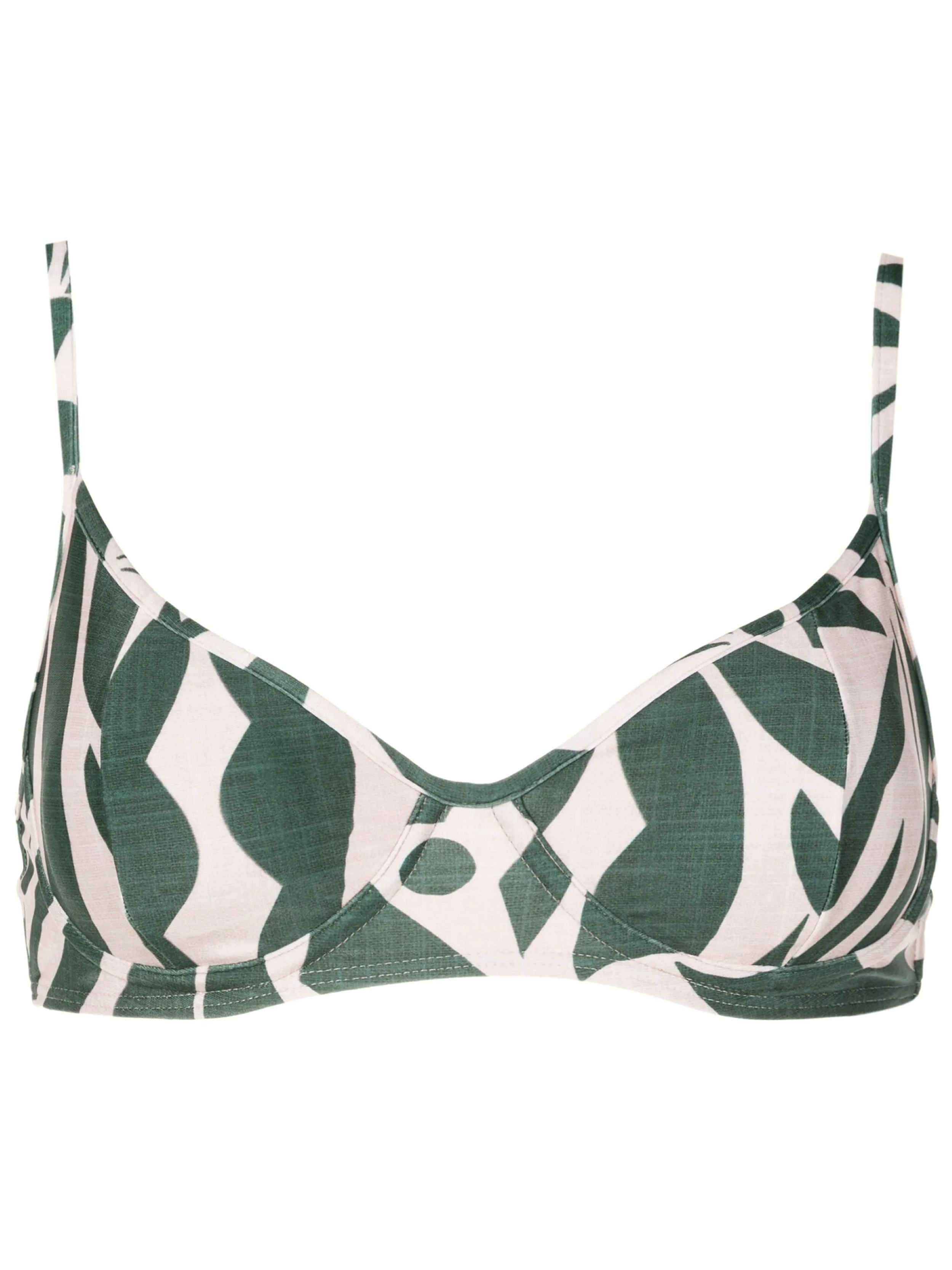 Fiji Abstracte-Print Underwire-Cup Top Maori