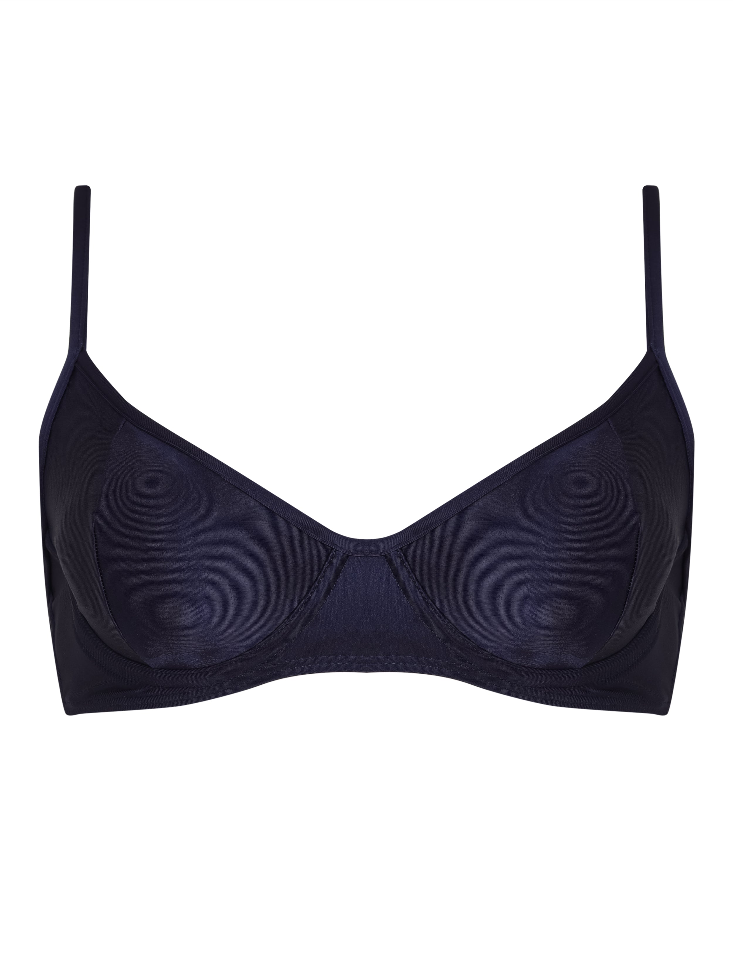 Fiji Blue Plain Underwire-Cup Top