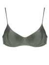 Fiji Green Plain Underwire-Cup Top