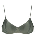 Fiji Green Plain Underwire-Cup Top
