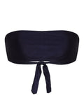 Bajja Blue Plain Strapless Bikini Top