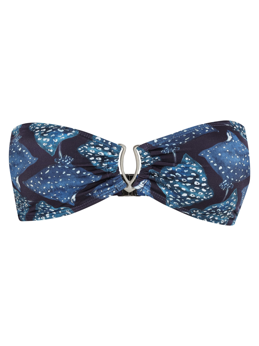 Mika Stingrays-Print Strapless Bikini Top Raja