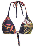 Iasmim Foliage-Print Triangle Bikini Top