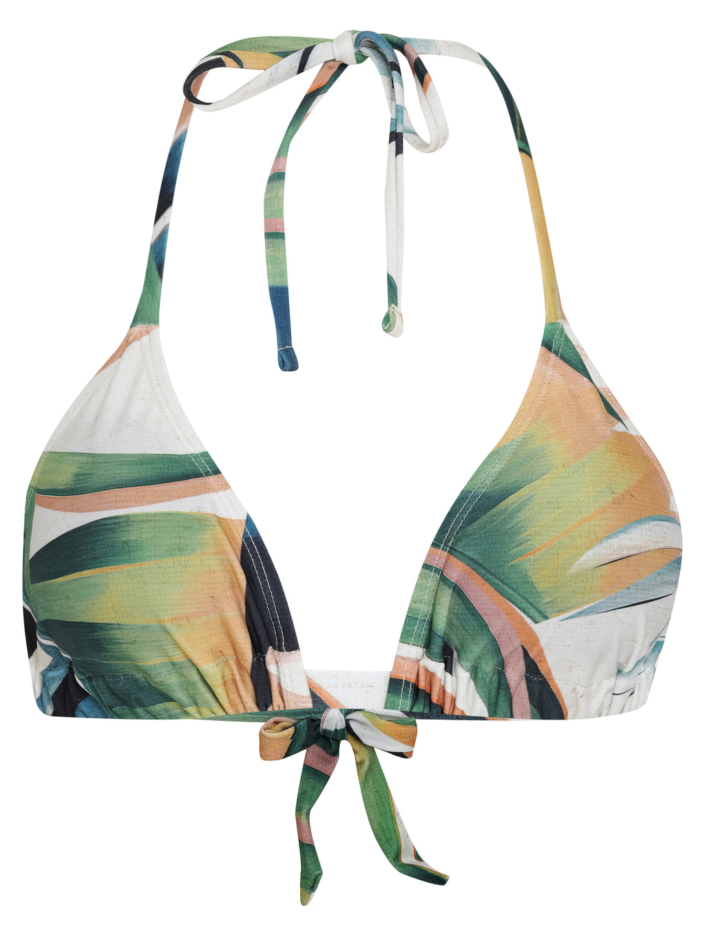 Iasmim Foliage-Print Triangle Bikini Top