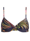 Cassis Foliage-Print Twisted Detail Bikini Top Jakarta