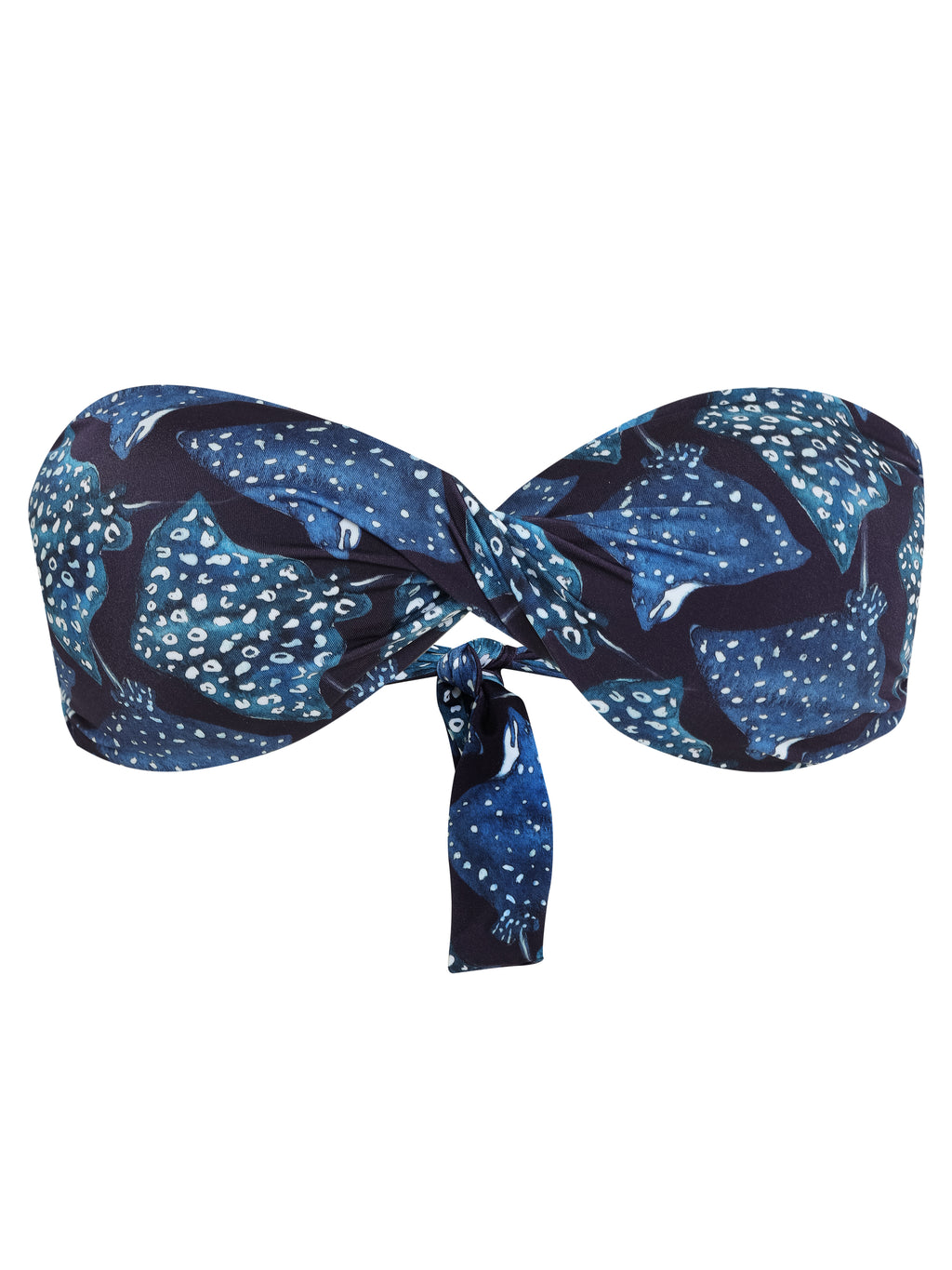 Hawaii Stingrays-Print Twisted Detail Bikini Top Raja