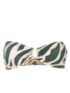 Mika Abstracte-Print Strapless Bikini Top Maori