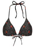 Hanna -Print Triangle Bikini Top