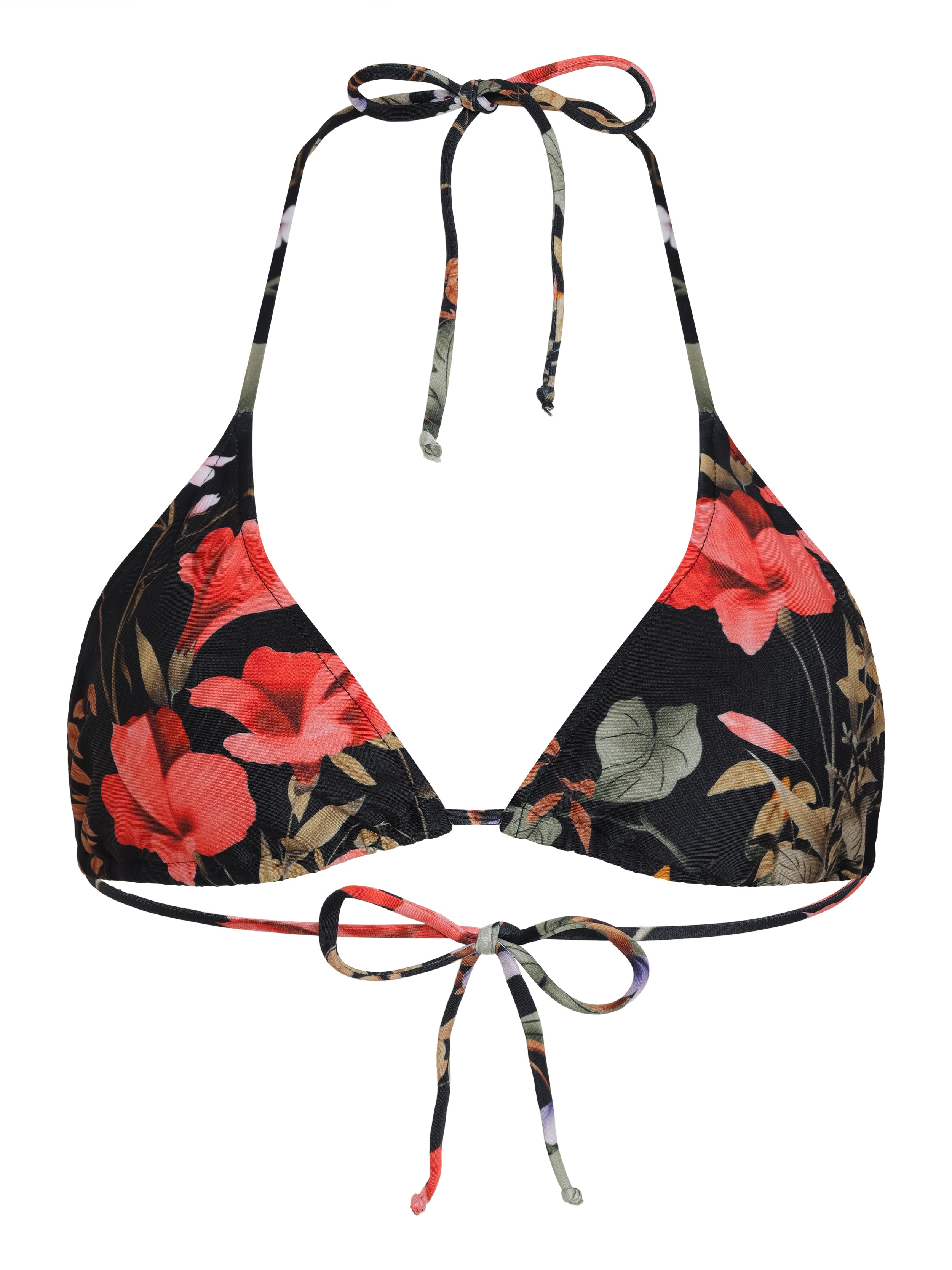 Hanna Floral-Print Triangle Bikini Top Orvalho