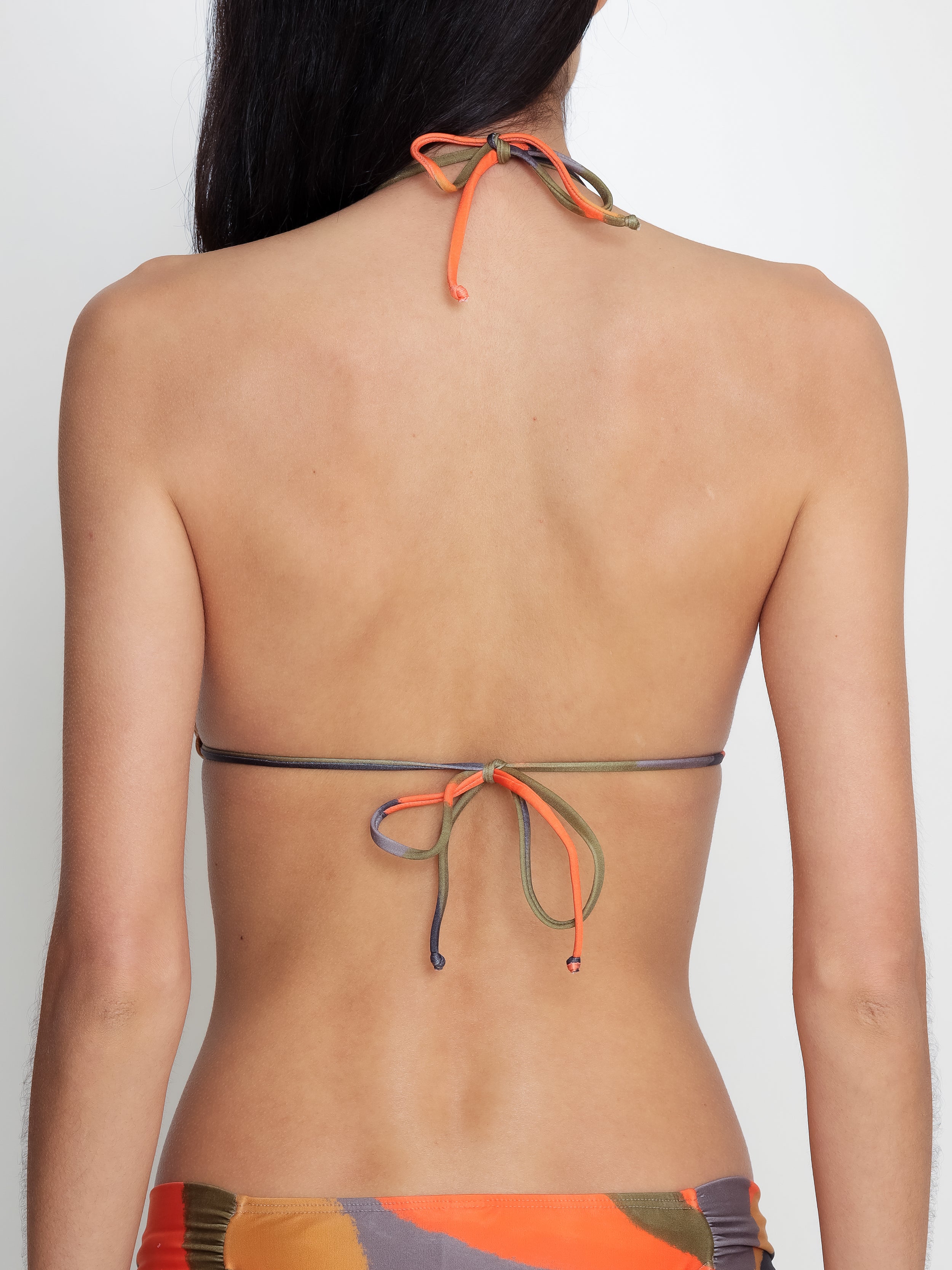 Hanna Abstracte-Print Triangle Bikini Top