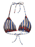 Hanna Graphic-Print Triangle Bikini Top