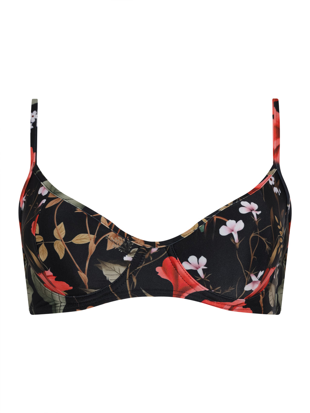 Fiji Floral-Print Bikini Top Orvalho