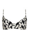 Fiji Geometric-Print Underwire-Cup Top Zaya