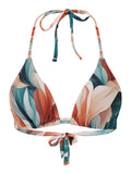 Iasmim Foliage-Print Triangle Bikini Top