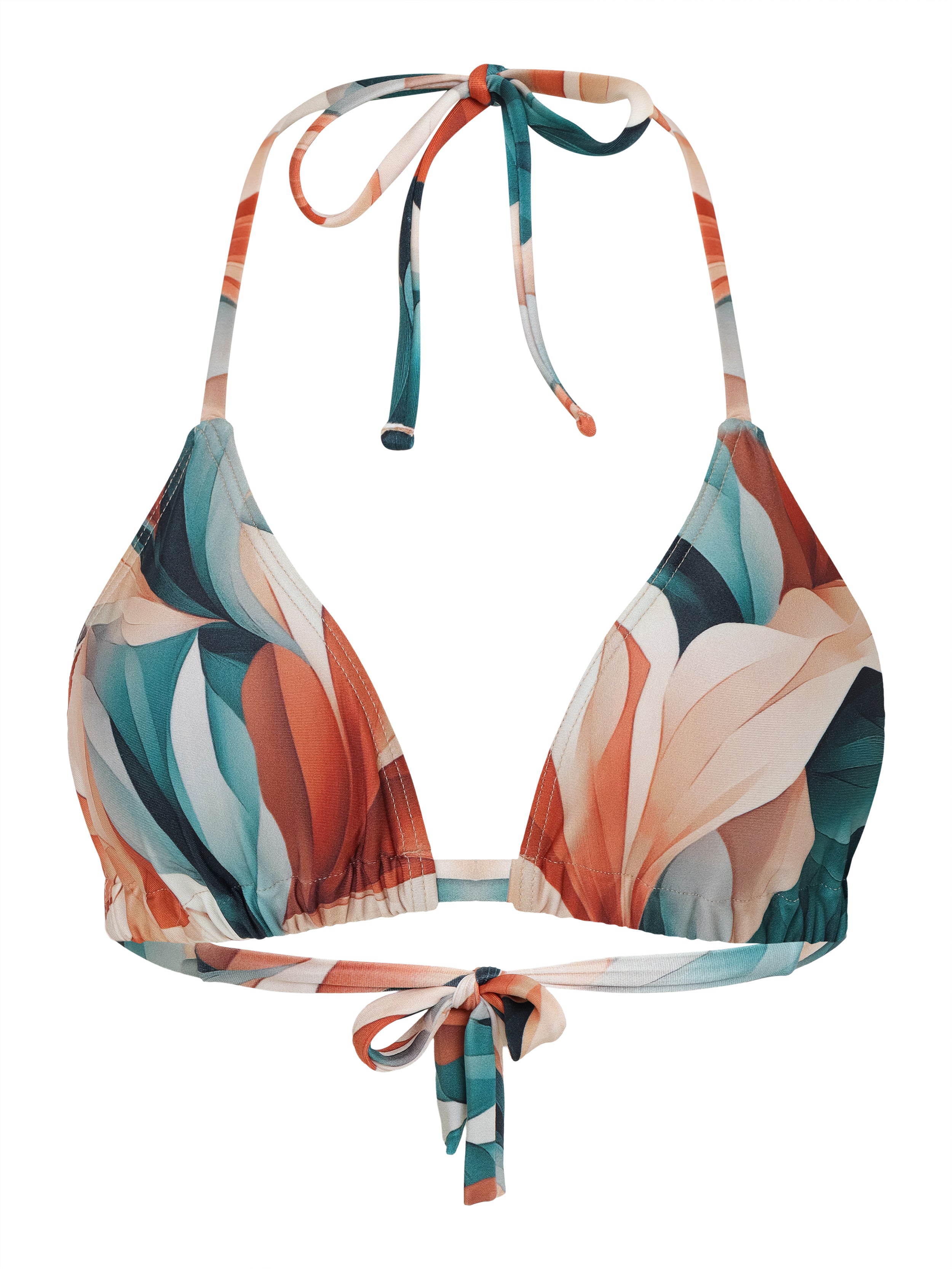 Iasmim Foliage-Print Triangle Bikini Top