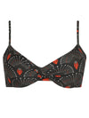 Cassis Geometric-Print Twisted Detail Bikini Top Cocar