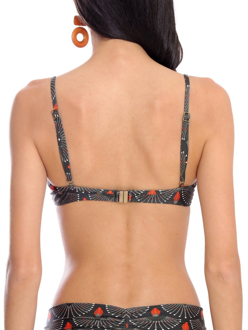 Cassis -Print Twisted Detail Bikini Top