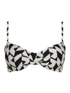 Cassis Geometric-Print Twisted Detail Bikini Top Zaya