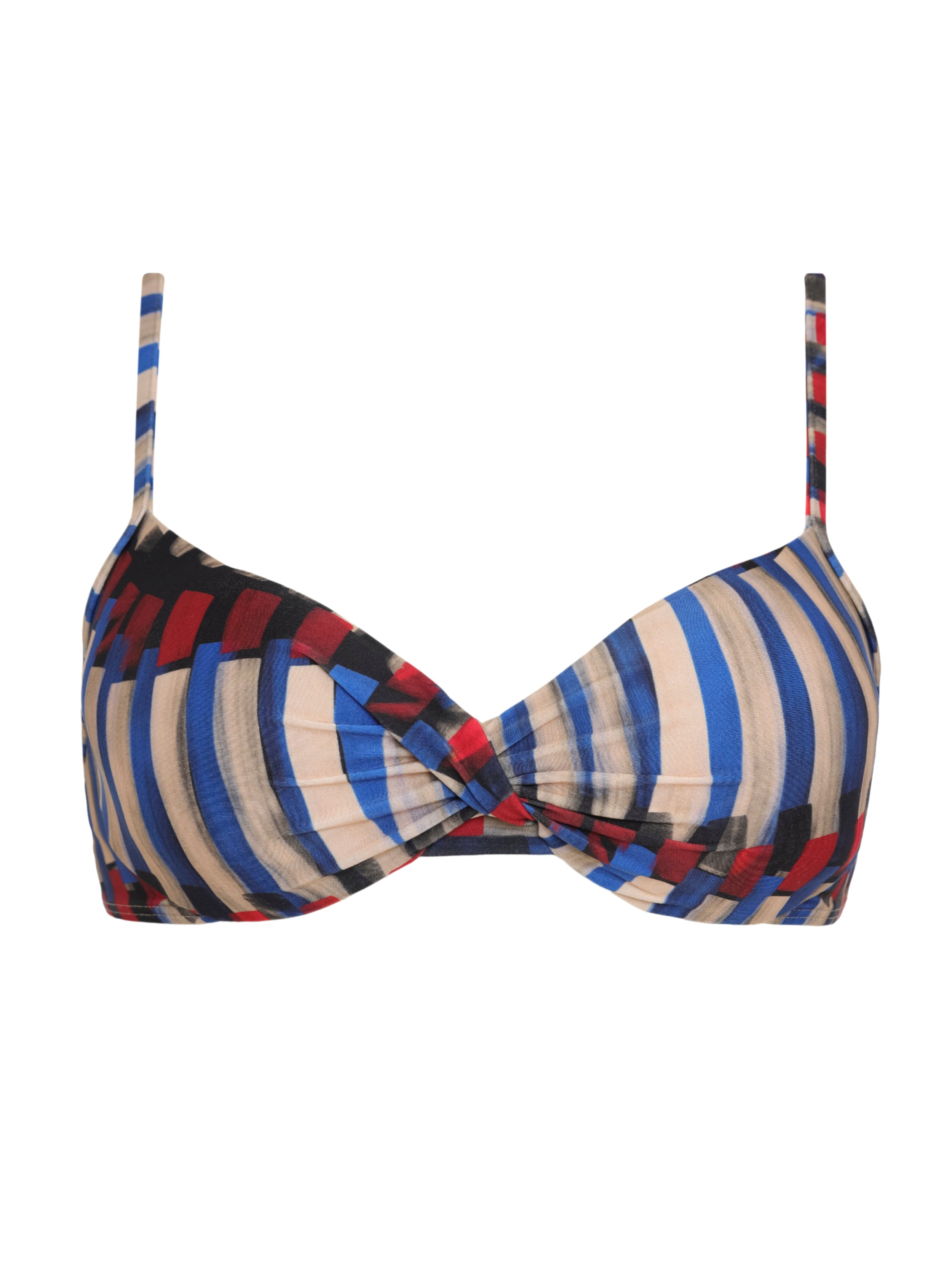 Cassis Graphic-Print Twisted Detail Bikini Top
