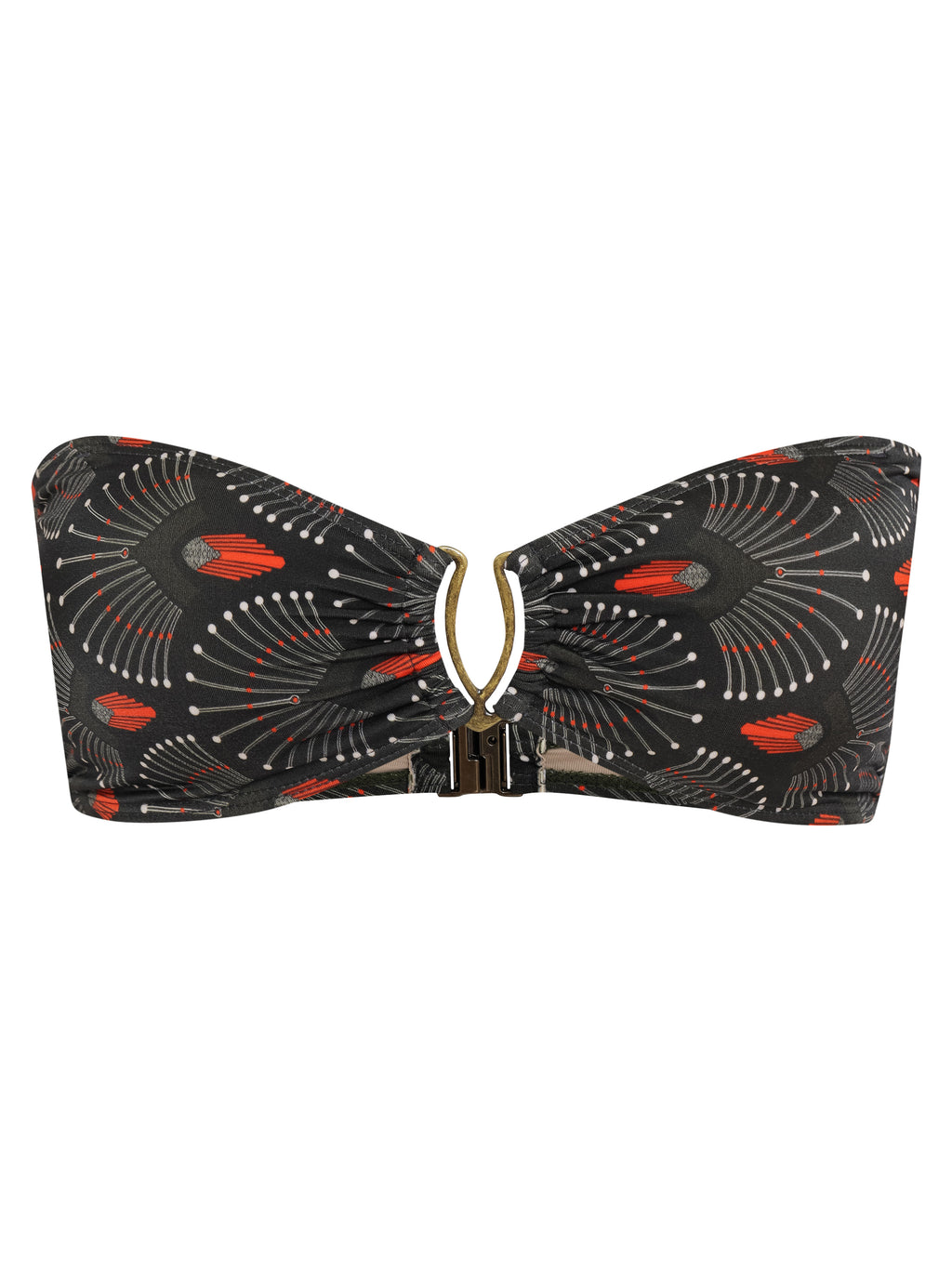 Mika -Print Strapless Bikini Top