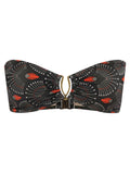 Mika -Print Strapless Bikini Top