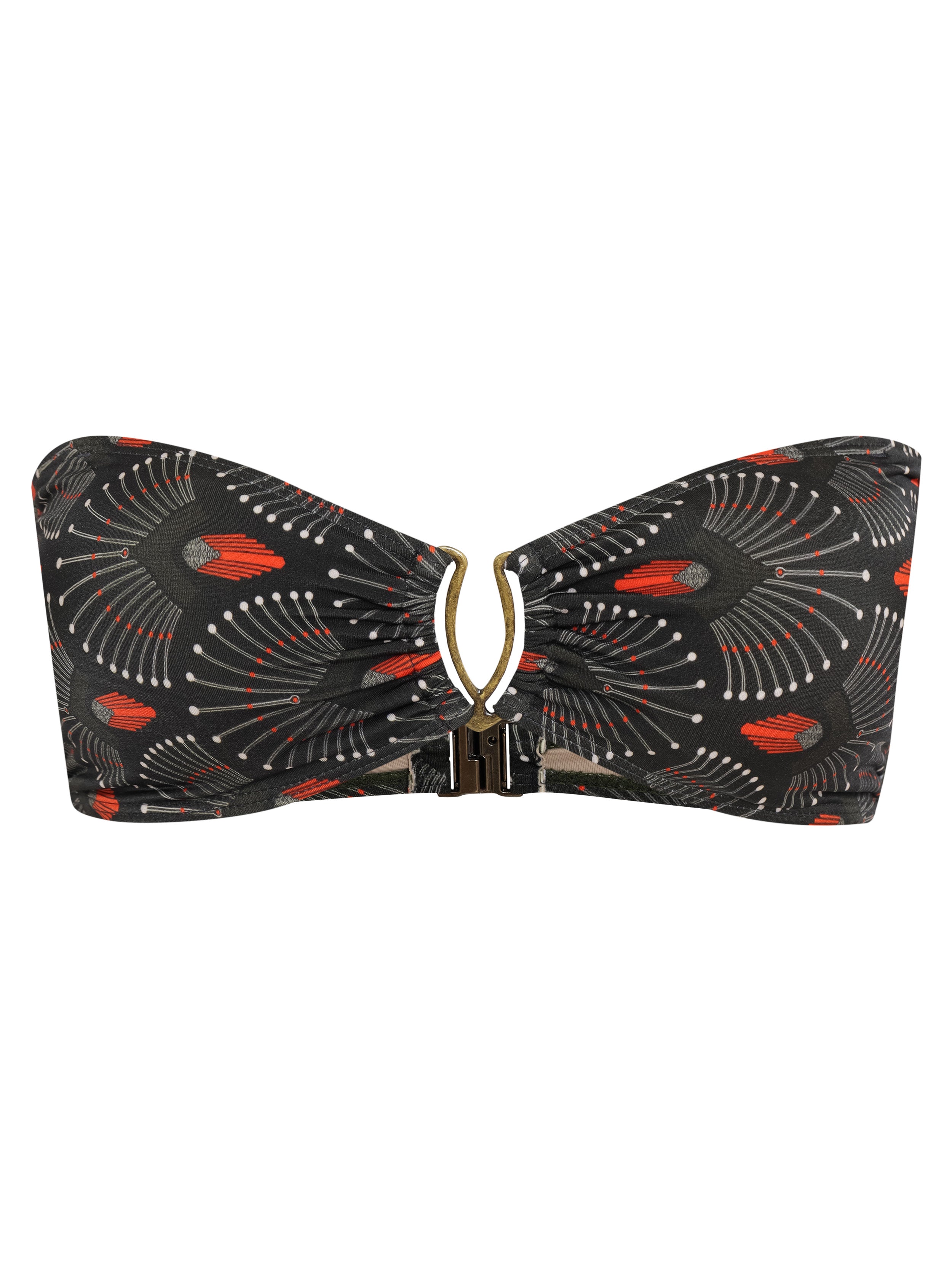 Mika -Print Strapless Bikini Top
