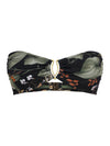 Mika Floral-Print Strapless Bikini Top Orvalho