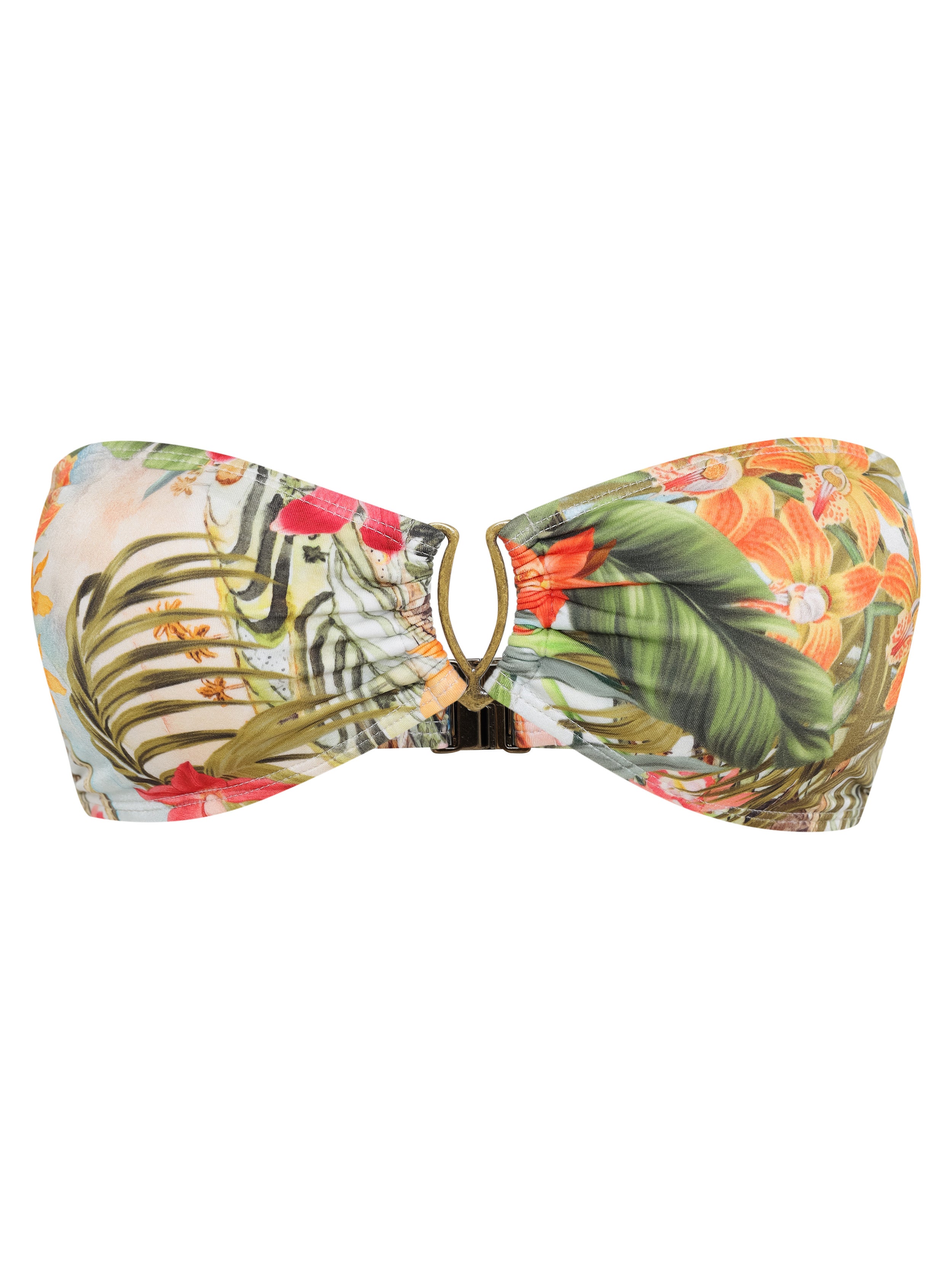 Mika -Print Strapless Bikini Top