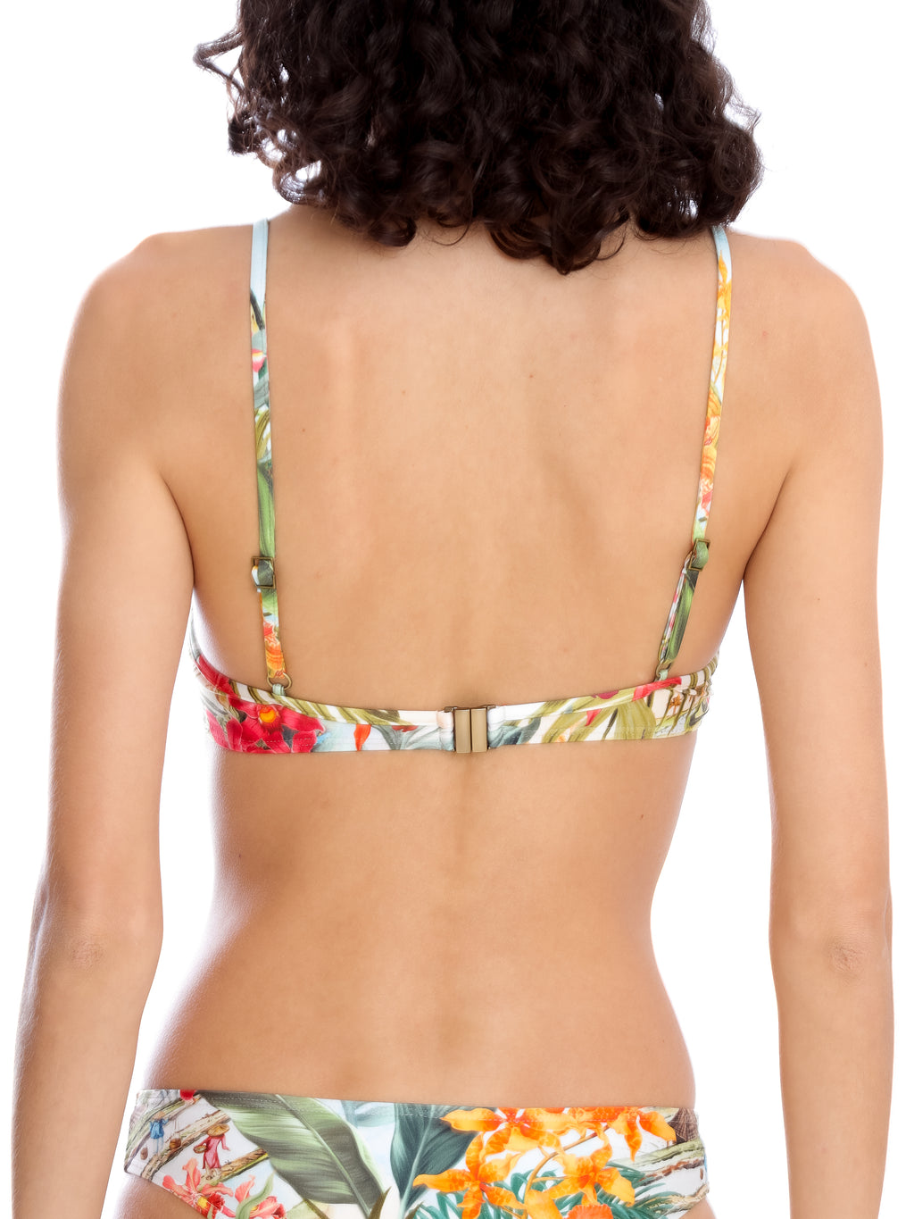 Fiji Foliage-Print Bikini Top Laos