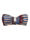 Mika Graphic-Print Strapless Bikini Top Xingu