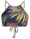 Ilana Foliage-Print Halterneck Bikini Top Jakarta