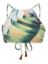 Ilana Foliage-Print Halterneck Bikini Top Sumatra