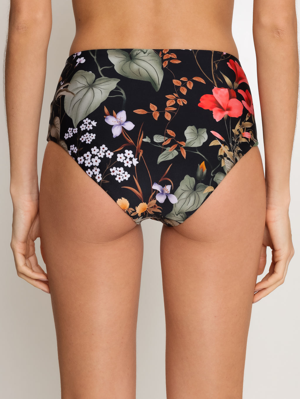 Violeta Floral-Print Hot Pant Bikini Bottoms Orvalho