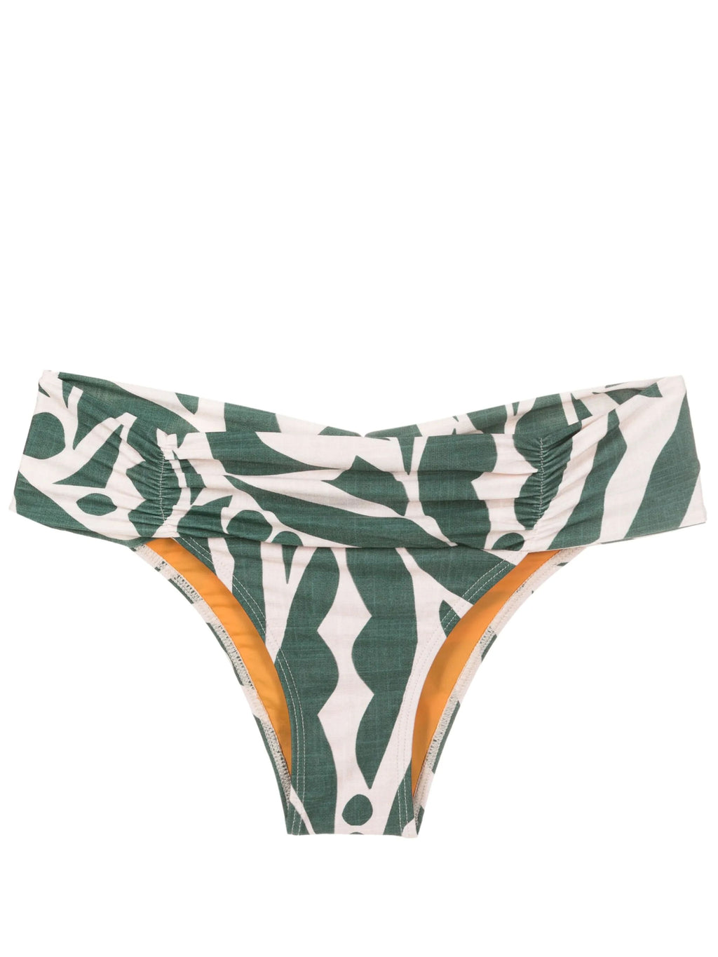 Jasper Abstract-Print Printed Ruched Bikini Bottoms