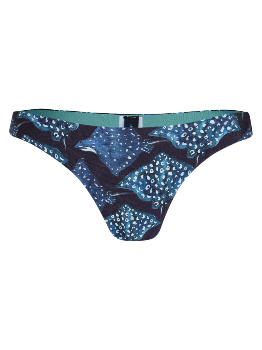 Boomerang Stingrays-Print Bikini Bottoms Raja