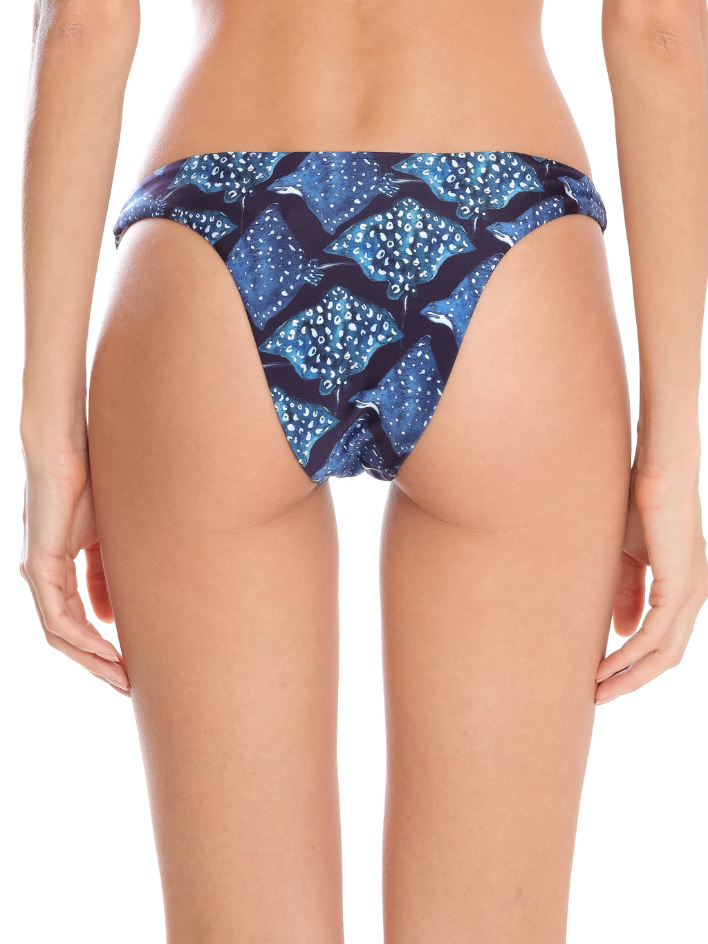 Boomerang Stingrays-Print Bikini Bottoms Raja