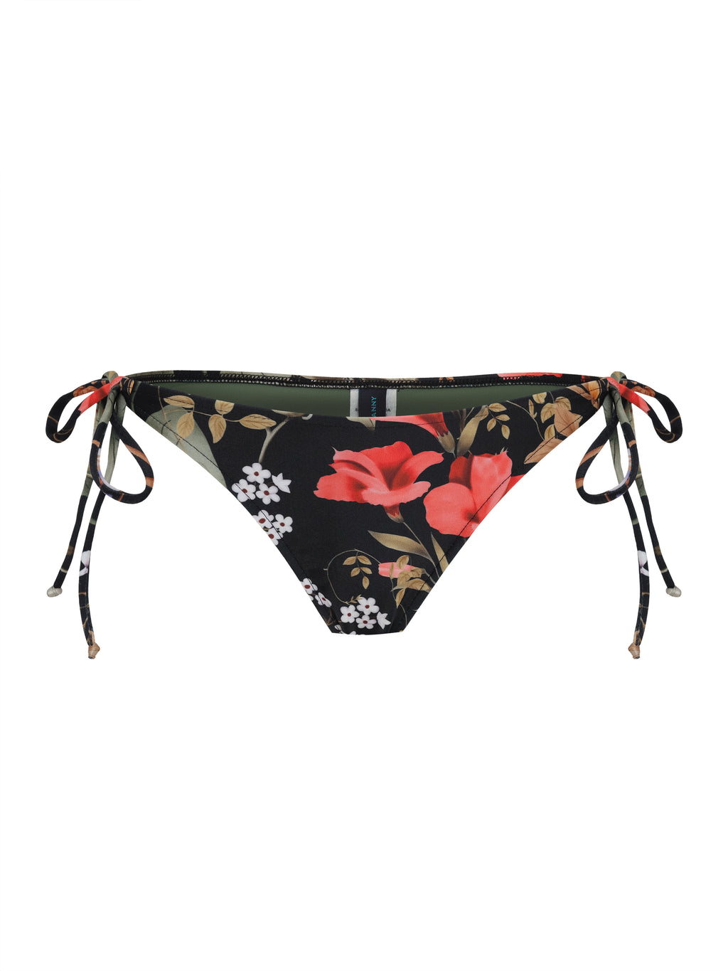 Asteca Floral-Print Bikini Bottoms Orvalho