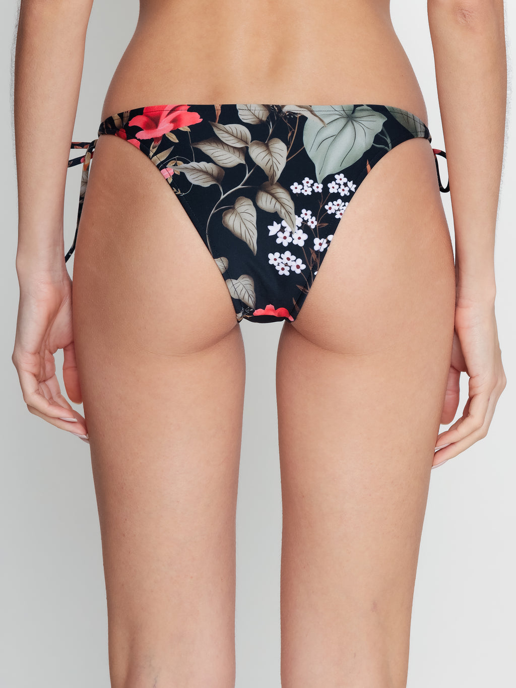 Asteca Floral-Print Bikini Bottoms Orvalho