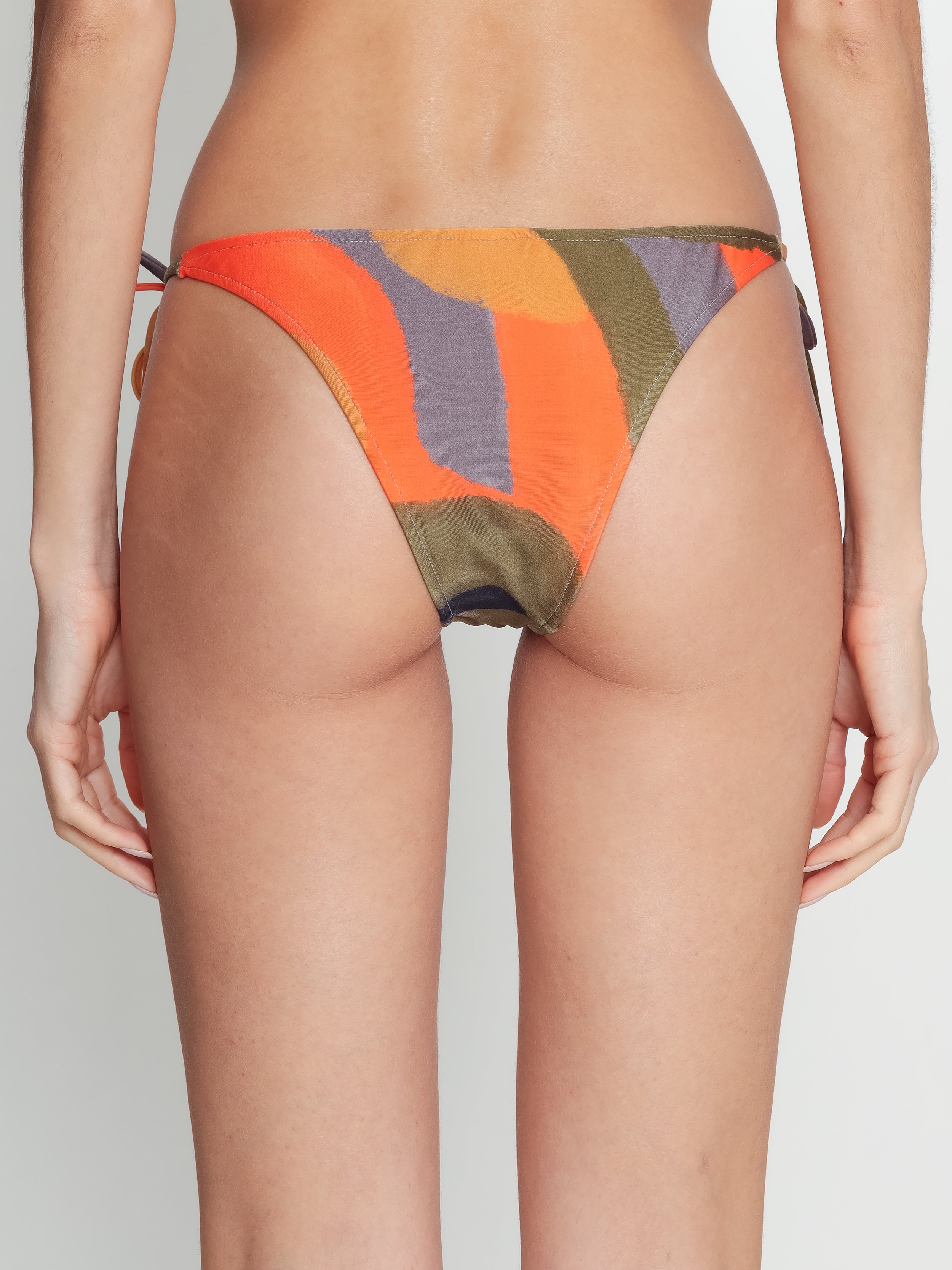 Asteca Abstracte-Print Bikini Bottoms